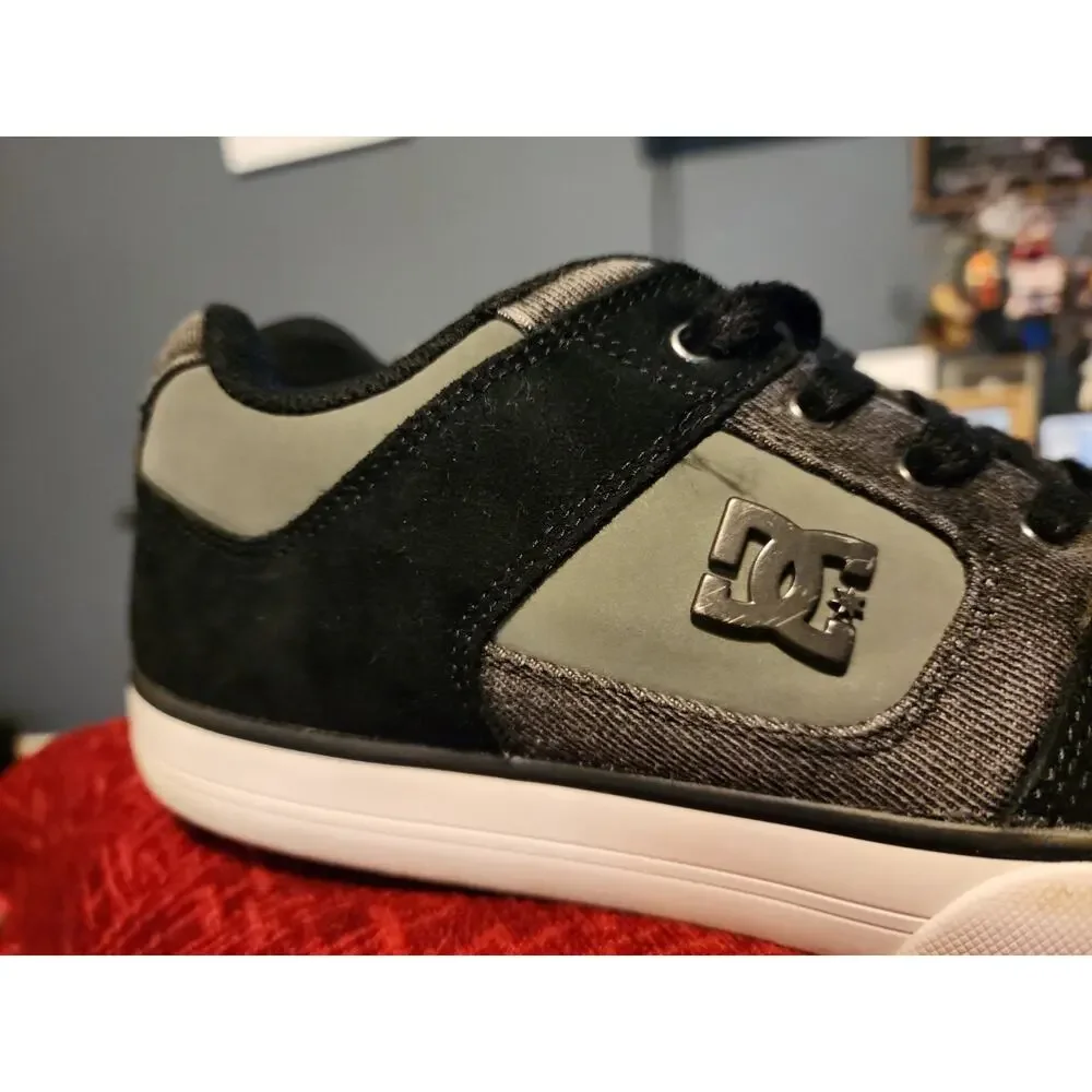 DC Pure Men's Skate Shoes Black/grey 9.5m